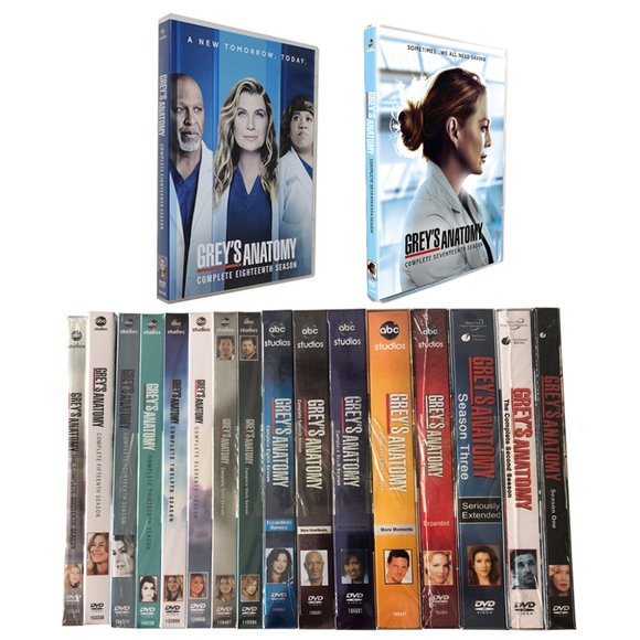 Grey’s Anatomy Season 1-18 DVD 98-Disc The Complete Series US SELLER *Fast Ship* - Picture 1 of 3
